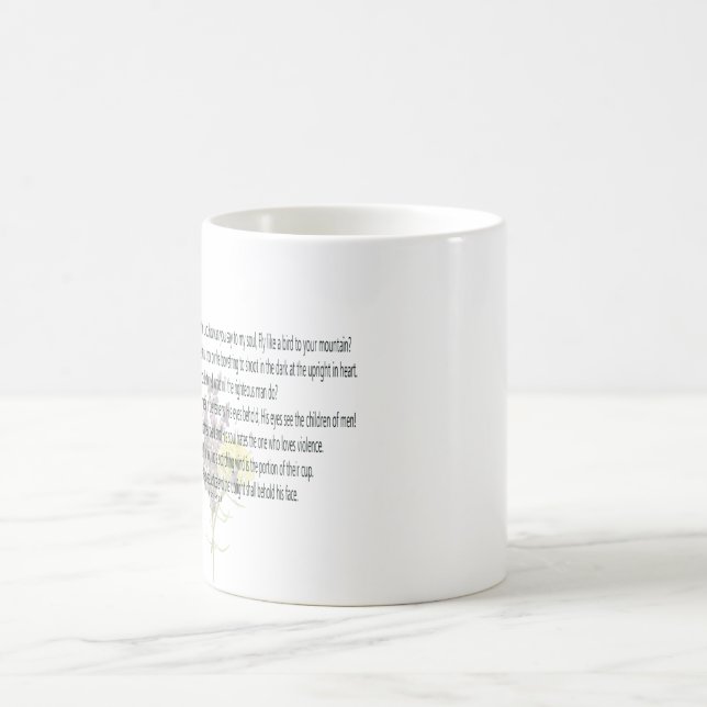 Caneca Mágica Escritura, Salmo 11, (Centro)