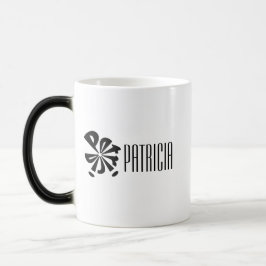Caneca Mágica Esfera de nomes personalizados modernos "Patricia"