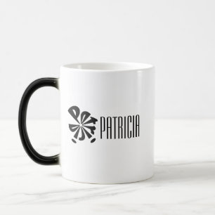 Caneca Mágica Esfera de nomes personalizados modernos "Patricia"