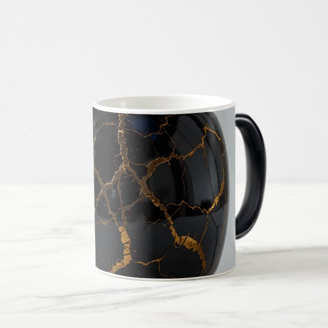 Caneca Mágica Esfera Obsidiana Kintsugi (Frente Esquerda)