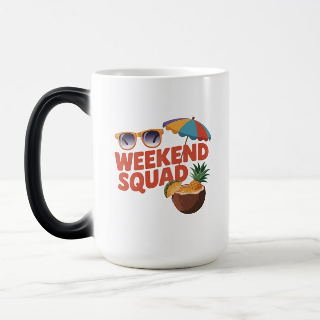 Caneca Mágica Esquadrão de Fim de Semana (Esquerda)