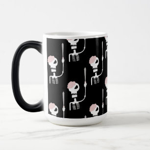 Caneca Mágica Esqueleto de Halloween com Espada