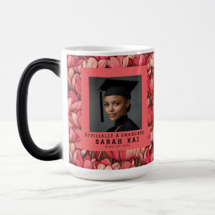 Caneca Mágica Estampa de Tulipa na Moda Graduado de Faculdade