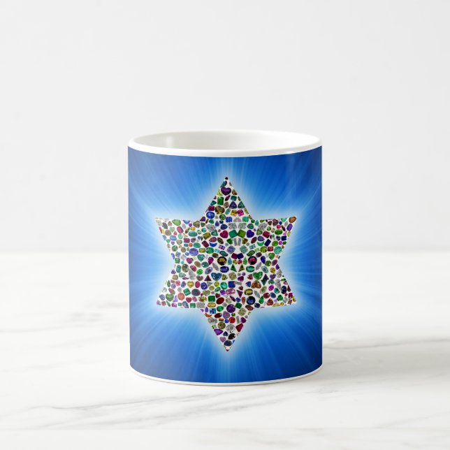 Caneca Mágica Estrela de David com Gemstones (Centro)