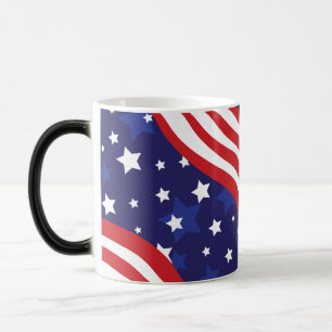 Caneca Mágica Estrelas e Listras Estão Acenando