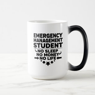 Caneca Mágica Estudante de Gerenciamento de Emergência Sem Vida 