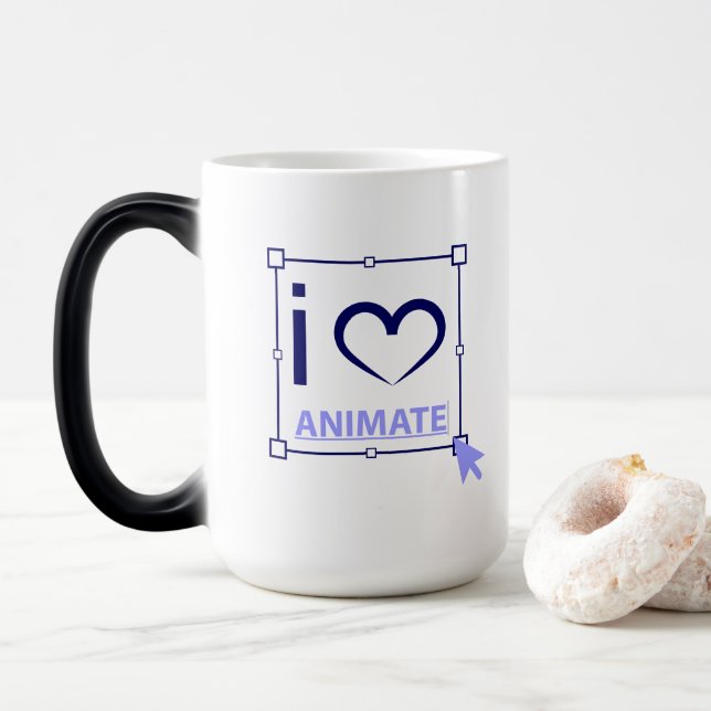 Caneca Mágica Eu Adoro Animação (Com Donut)