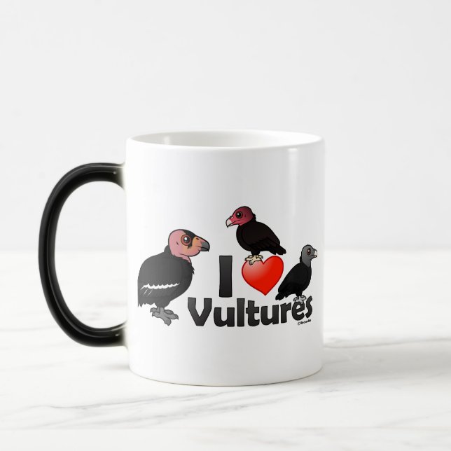 Caneca Mágica Eu amo abutres (America do Norte) (Esquerda)