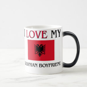 Caneca Mágica Eu amo meu namorado albanês