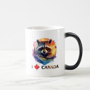 Caneca Mágica Eu amo o Canadá