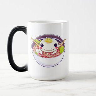 Caneca Mágica Eu Amo Ramen Axolotl Pun