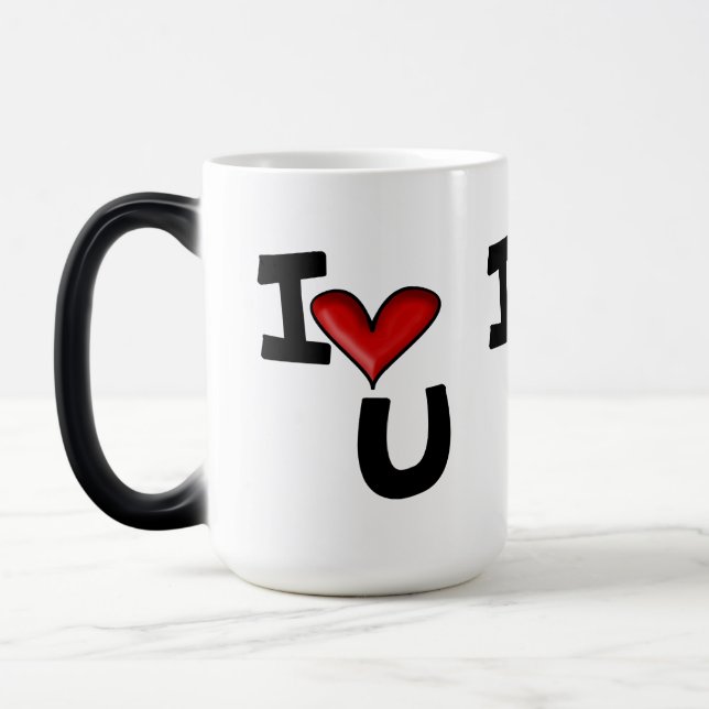 Caneca Mágica Eu amo você  (Esquerda)