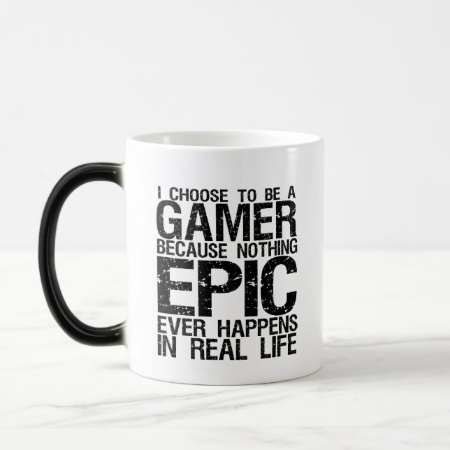 Caneca Mágica Eu escolho ser um jogo engraçado (Esquerda)