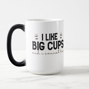 Caneca Mágica Eu gosto de Big Cups e não posso mentir café engra