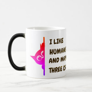 Caneca Mágica Eu gosto de gato espiando beisebol