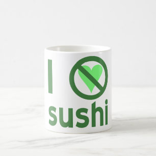 Caneca Mágica Eu Odeio Sushi Sem Amor 