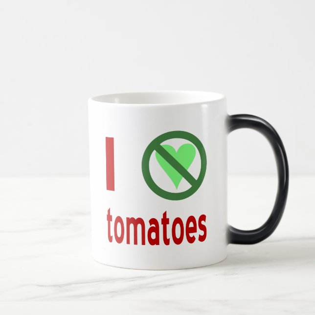 Caneca Mágica Eu Odeio Tomates (Direita)