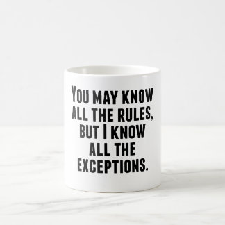 Caneca Mágica Eu sei todas as exceções