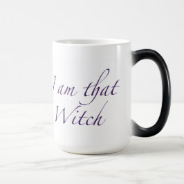 Caneca Mágica "Eu sou aquela Bruxa" (canhoto) Morphing Mug