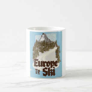Caneca Mágica Europa Para Esquiar