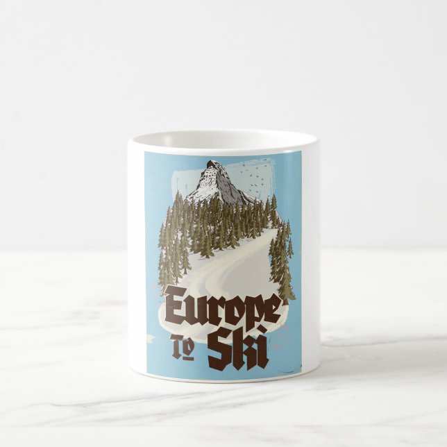 Caneca Mágica Europa Para Esquiar (Centro)
