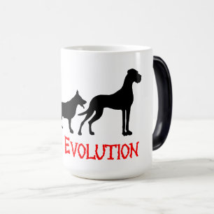 Caneca Mágica Evolução dos Dogues Alemães é engraçado