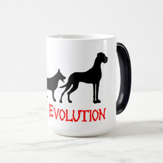 Caneca Mágica Evolução dos Dogues Alemães é engraçado