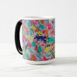 Caneca Mágica Expressão Colorida na Tinta Acrílica