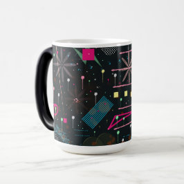 Caneca Mágica Expressionismo Abstrato Maximalista