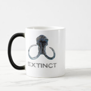 Caneca Mágica Extinct Wooly Mammoth Fossil Head Versão 1