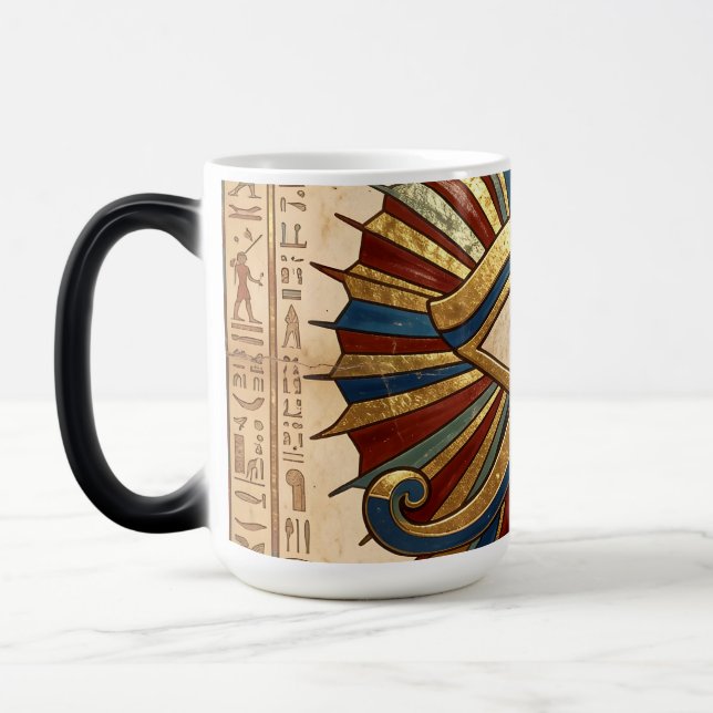 Caneca Mágica Eye of Horus with Hieroglyphs Egyptian Spiritual (Esquerda)