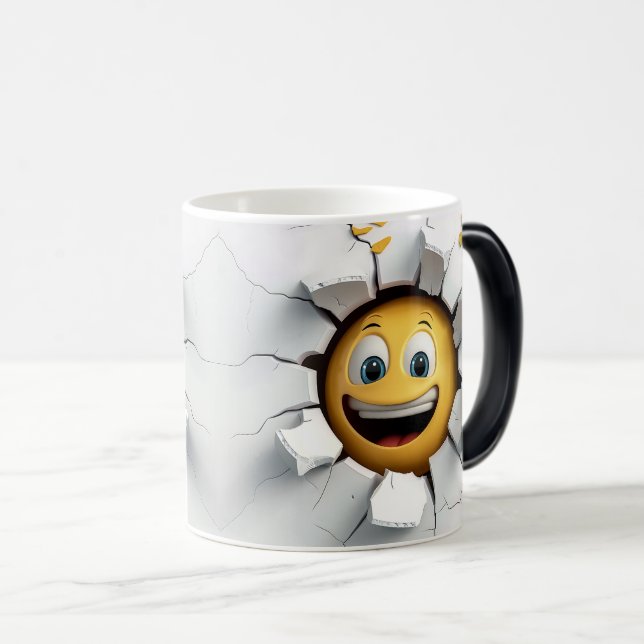 Caneca Mágica Face Emoticon Break Through (Frente Esquerda)