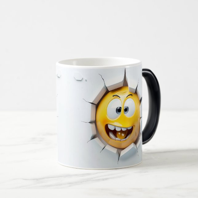 Caneca Mágica Face Emoticon Break Through (Frente Esquerda)