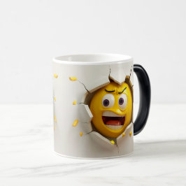 Caneca Mágica Face Emoticon Break Through
