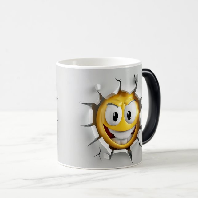 Caneca Mágica Face Emoticon Break Through (Frente Esquerda)