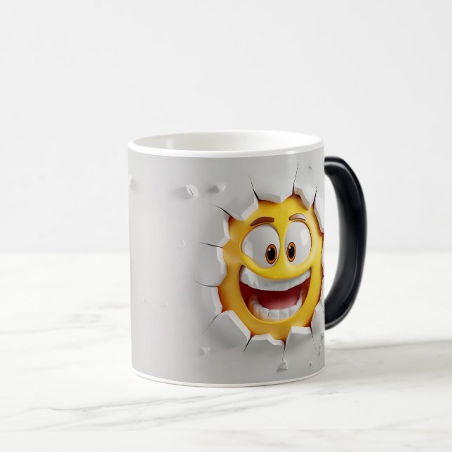 Caneca Mágica Face Emoticon Break Through (Frente Esquerda)