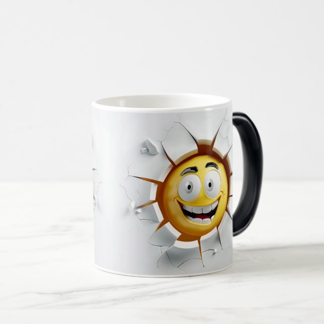 Caneca Mágica Face Emoticon Break Through (Frente Esquerda)