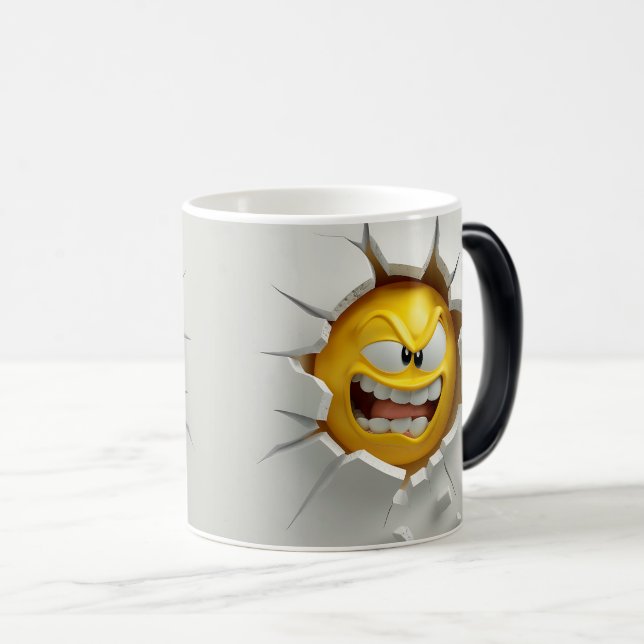 Caneca Mágica Face Emoticon Break Through (Frente Esquerda)
