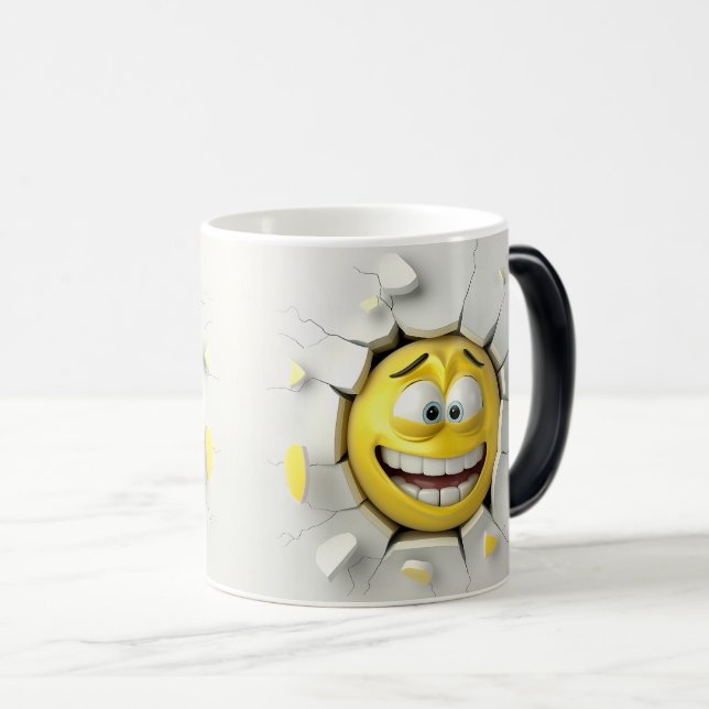 Caneca Mágica Face Emoticon Break Through (Frente Esquerda)