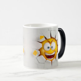 Caneca Mágica Face Emoticon Break Through