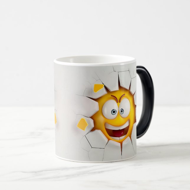 Caneca Mágica Face Emoticon Break Through (Frente Esquerda)