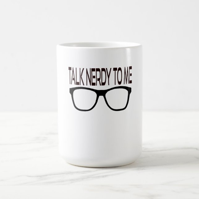 Caneca Mágica Fale Comigo Com Óculos de Geek Pretos (Center)