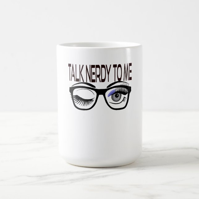 Caneca Mágica Fale Comigo Com Os Óculos De Geek Piscando Os Olho (Center)
