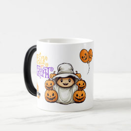 Caneca Mágica Fantasma Bonita com Truque de Bombaim ou que Trate