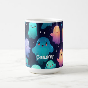 Caneca Mágica Fantasma de Halloween Assustador Fofo Personalizad