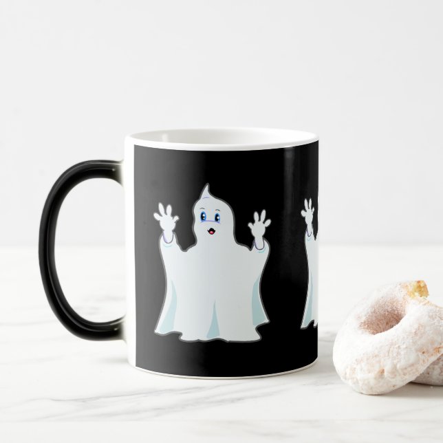 Caneca Mágica Fantasma Ruivo Fofo (Com Donut)