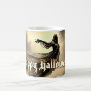 Caneca Mágica Fantasmas Femininas Negras no Inferno - Halloween