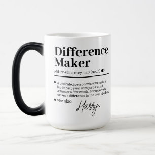 Caneca Mágica Fazedor de Diferença Personalizado, Presente de Ag