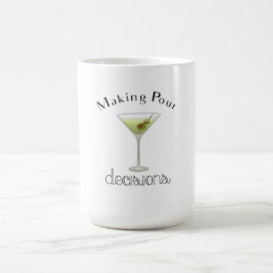 Caneca Mágica Fazer Pour Decisões com Martini Glass