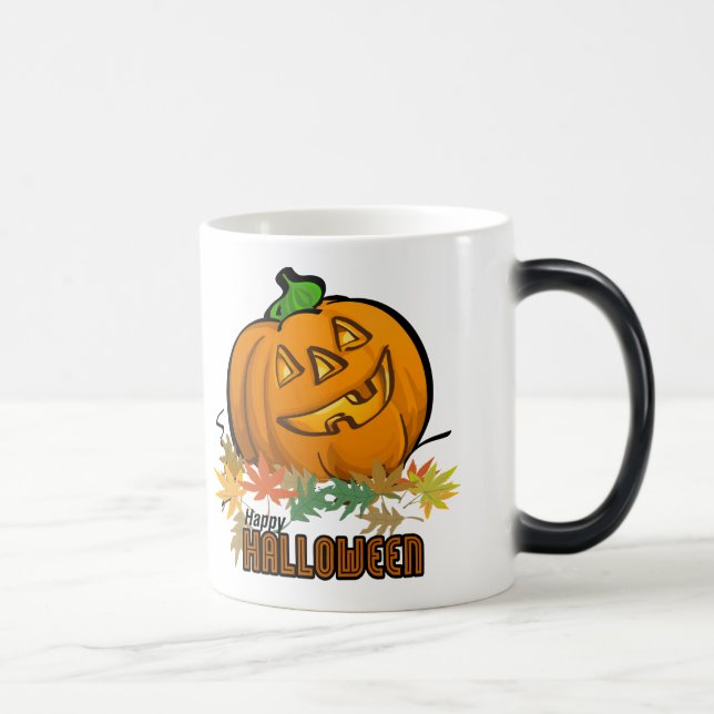 Caneca Mágica Feliz Halloween Pumpkin (Direita)